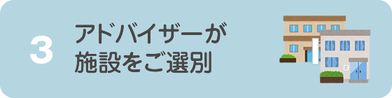 アドバイザーが施設をご紹介